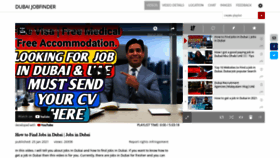 What Dubaijobfinder.com website looked like in 2021 (2 years ago)