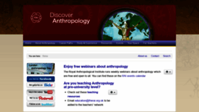 What Discoveranthropology.org.uk website looked like in 2021 (2 years ago)