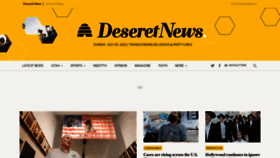 What Deseretnews.com website looked like in 2021 (2 years ago)