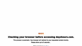 What Dayshours.com website looked like in 2021 (2 years ago)