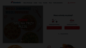 What Dominospizza.pl website looked like in 2021 (2 years ago)
