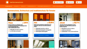 What Dersonnenschutz.de website looked like in 2021 (2 years ago)