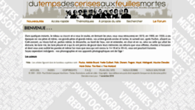 What Dutempsdescerisesauxfeuillesmortes.net website looked like in 2021 (4 years ago)