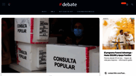 What Debate.com.mx website looked like in 2021 (3 years ago)