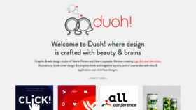 What Duoh.com website looked like in 2021 (2 years ago)