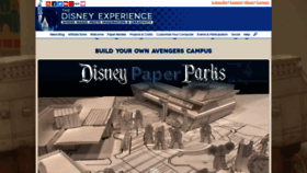 What Disneyexperience.com website looked like in 2021 (2 years ago)
