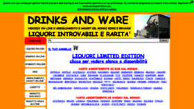 What Drinksandware.com website looked like in 2021 (2 years ago)