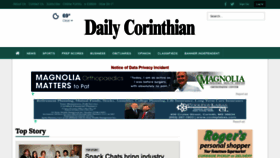 What Dailycorinthian.com website looked like in 2021 (2 years ago)