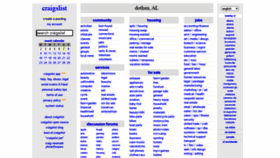 What Dothan.craigslist.org website looked like in 2021 (2 years ago)
