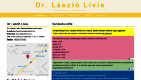 What Drlaszlolivia.hu website looked like in 2021 (2 years ago)