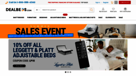 What Dealbeds.com website looked like in 2021 (2 years ago)