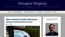 What Disruptivetelephony.com website looked like in 2021 (2 years ago)