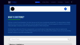 What Dostring.com website looked like in 2021 (2 years ago)