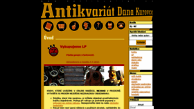 What Dantikvariat.cz website looked like in 2021 (2 years ago)