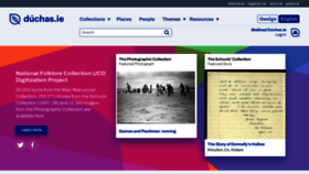 What Duchas.ie website looked like in 2021 (4 years ago)