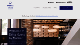 What Deltahotels.com website looked like in 2021 (2 years ago)