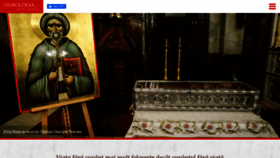 What Doxologia.ro website looked like in 2021 (4 years ago)
