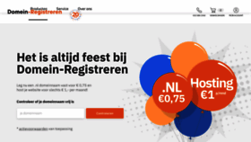 What Domein-registreren.nl website looked like in 2021 (2 years ago)