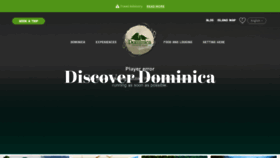 What Discoverdominica.com website looked like in 2021 (2 years ago)