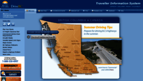 What Drivebc.ca website looked like in 2021 (2 years ago)