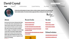 What Davidcrystal.com website looked like in 2021 (2 years ago)