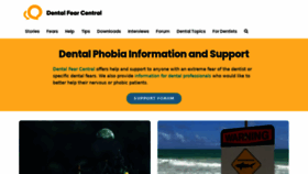 What Dentalfearcentral.org website looked like in 2021 (2 years ago)