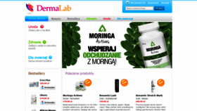 What Dermalab.pl website looked like in 2021 (2 years ago)