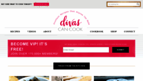 What Divascancook.com website looked like in 2021 (2 years ago)