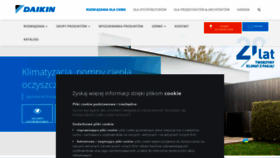 What Daikin.pl website looked like in 2021 (2 years ago)