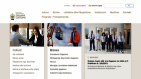 What Dogana.gov.al website looked like in 2021 (2 years ago)
