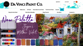 What Davincipaints.com website looked like in 2021 (3 years ago)