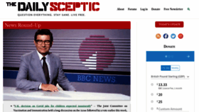 What Dailysceptic.org website looked like in 2021 (5 years ago)