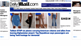 What Dailymail.co.uk website looked like in 2021 (2 years ago)