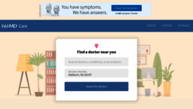 What Doctor.webmd.com website looked like in 2021 (2 years ago)
