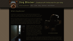 What Dogblocker.com website looked like in 2021 (2 years ago)