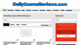 What Dailycoursereviews.com website looked like in 2021 (2 years ago)