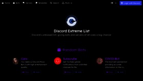 What Discordextremelist.xyz website looked like in 2021 (2 years ago)