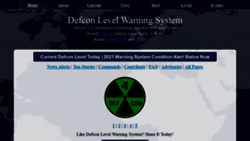 What Defconlevel.com website looked like in 2021 (2 years ago)