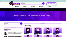 What Djsadam.com website looked like in 2021 (2 years ago)