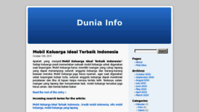 What Duniainfo.info website looked like in 2011 (13 years ago)