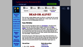 What Deadoraliveinfo.com website looked like in 2021 (2 years ago)