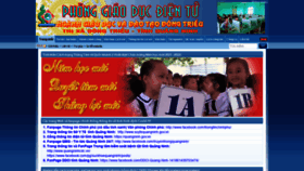 What Dongtrieu.edu.vn website looked like in 2021 (4 years ago)