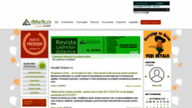What Didactic.ro website looked like in 2021 (2 years ago)