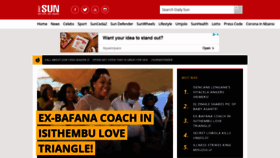 What Dailysun.co.za website looked like in 2021 (2 years ago)
