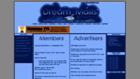 What Dreammails.net website looked like in 2021 (2 years ago)
