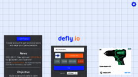 What Defly.io website looked like in 2021 (3 years ago)