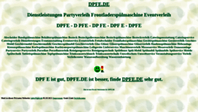 What Dpfe.de website looked like in 2021 (2 years ago)