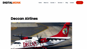 What Deccanairlines.in website looked like in 2021 (2 years ago)