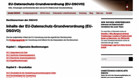 What Datenschutz-grundverordnung.eu website looked like in 2021 (2 years ago)