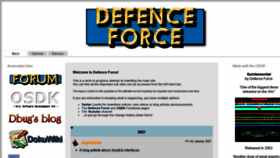 What Defence-force.org website looked like in 2021 (2 years ago)
